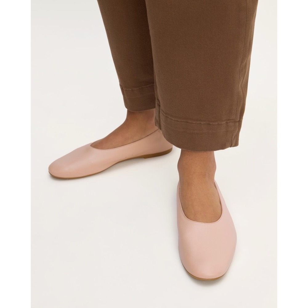 Everlane Day Glove Flat Womens 5 Pink Leather Ballet Minimalist Balletcore